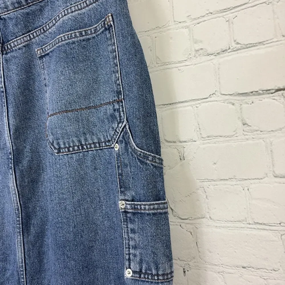 BDG Urban Outfitters‎ Benji Utility Denim Maxi Skirt size large - Picture 6 of 10
